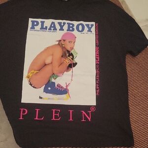 Philipp Plein Black Project-Playboy T-Shirt